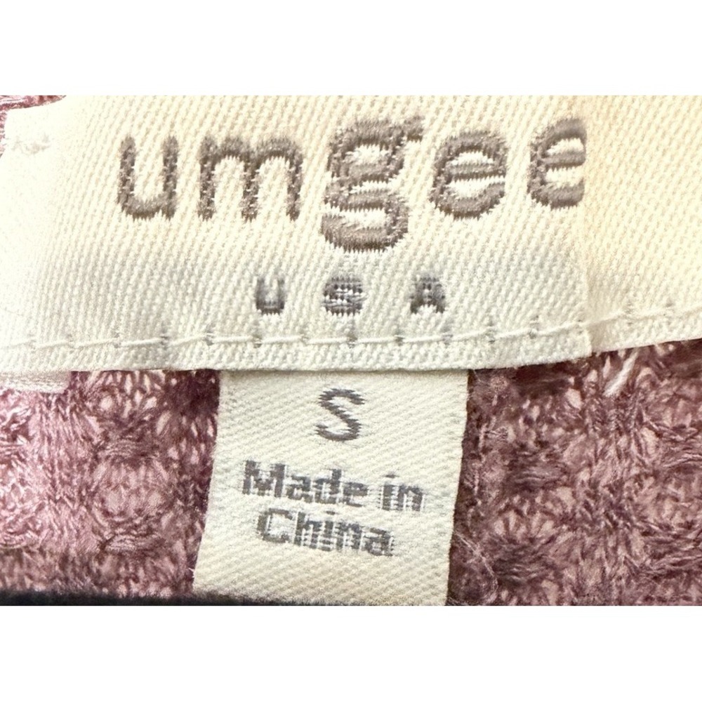 Umgee USA Dress Womens S Mauve Floral Leopard Balloon Sleeve Boho Tunic - Picture 4 of 12